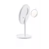 Stalo LED veidrodis makiažui ETA Fenité apvalus 20 cm, lietimui jautrus valdymas, USB, įmontuota ličio polimero baterija
