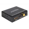 HDMI garso išskyriklis stereofoninis / 5.1 kanalų 4K, adapteris juodas
