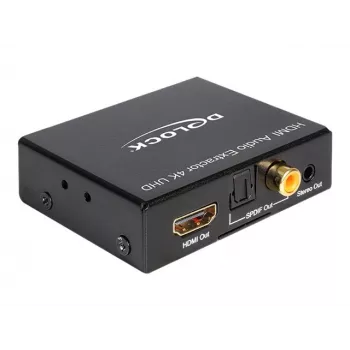 HDMI garso išskyriklis stereofoninis / 5.1 kanalų 4K, adapteris juodas