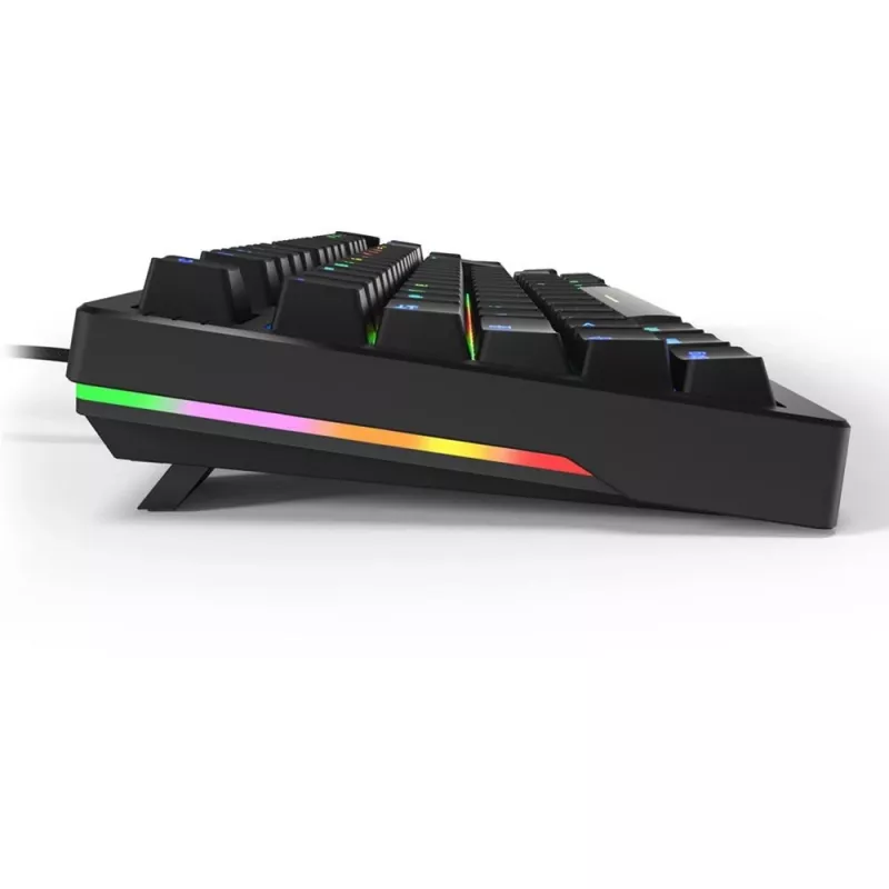 Sharkoon SGK25 klaviatūra laidinė USB QWERTZ vokiška juoda 75% RGB LED