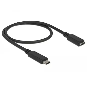 USB ilginamasis kabelis DeLOCK 85532 USB 3.2 Gen 1 0,5 m USB-C juodas