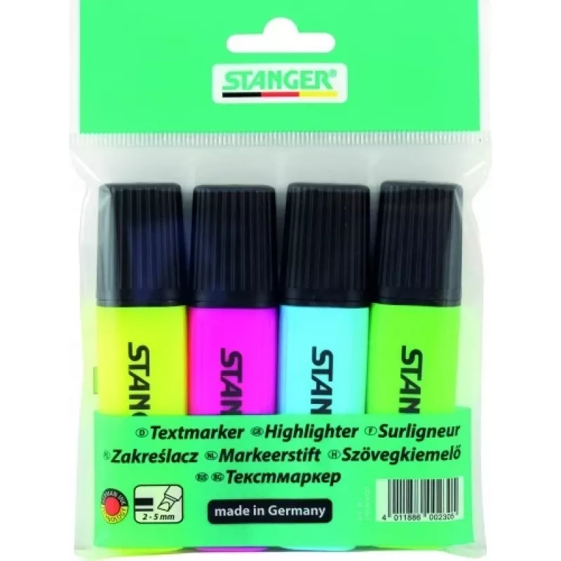 STANGER žymekliai, 1-5 mm, rinkinys 4 vnt. 180009000