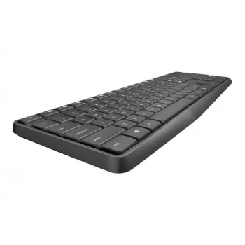 Logitech MK235 belaidė klaviatūra ir pelė pilka