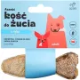 AZANKI Kaulas su krevetėmis ir juodosiomis alyvuogėmis menkės odoje žuvies formos – šunų skanėstas – 12 cm