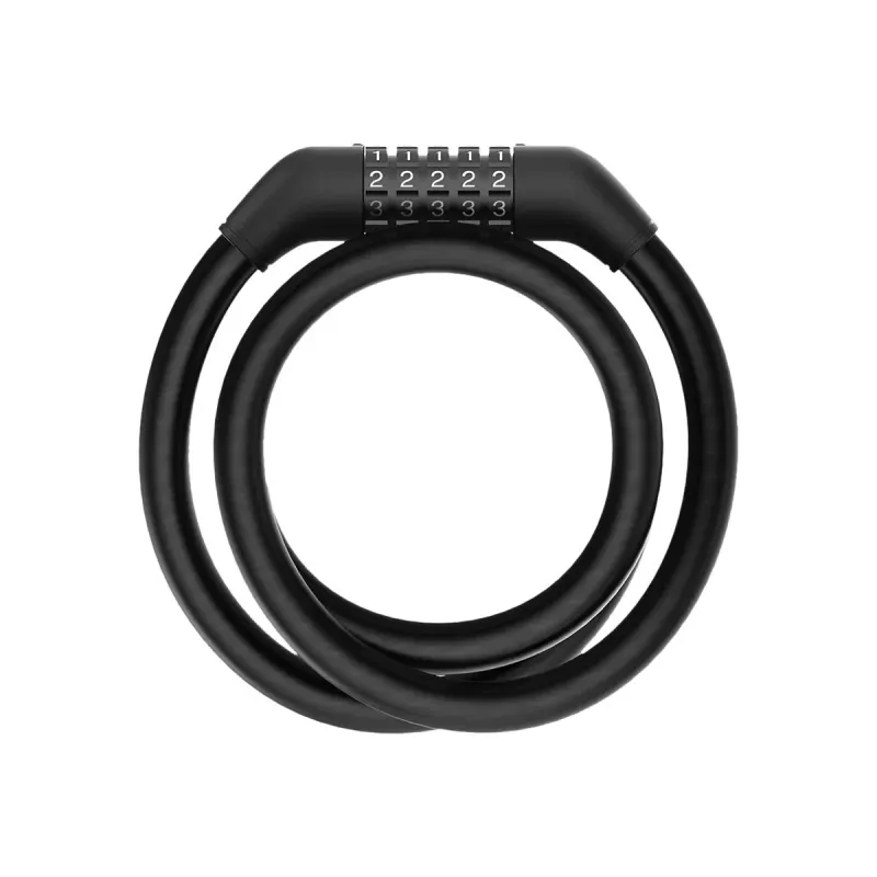 Kabelinė spyna Xiaomi BHR6751GL paspirtukui, 1,2 m ilgio, 1,2 cm skersmens, kodinė, juoda