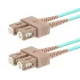 LOGON AL5SCSC25I/3I OM3 25 m SC–SC 50 µm pilnas dupleksas Aqua