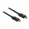 Thunderbolt kabelis DeLOCK 84845 1 m 20 Gbit/s Juoda