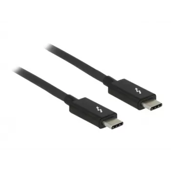 Thunderbolt kabelis DeLOCK 84845 1 m 20 Gbit/s Juoda