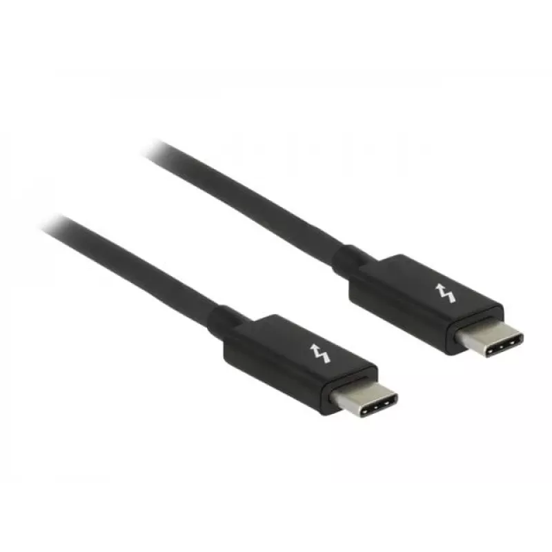 Thunderbolt kabelis DeLOCK 84845 1 m 20 Gbit/s Juoda