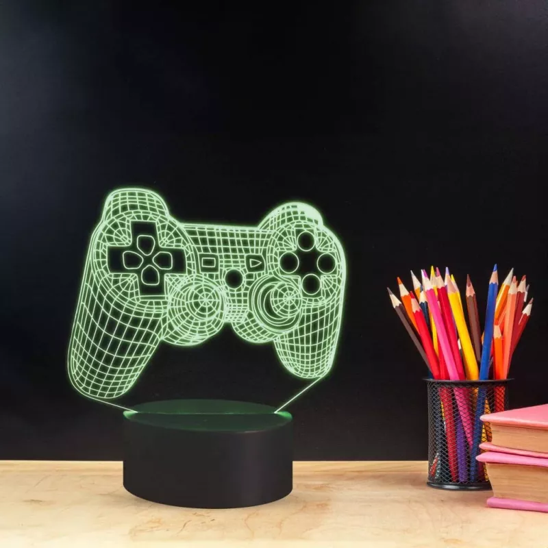 Stalinė lempa MANTA SNL57RGB RGB 3D šviesos dekoracija, RGB LED, dekoratyvinis 3D efektas