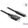 Laidas DELOCK 83632 — USB 2.0, USB-C į Micro-USB B, 10 m, juodas