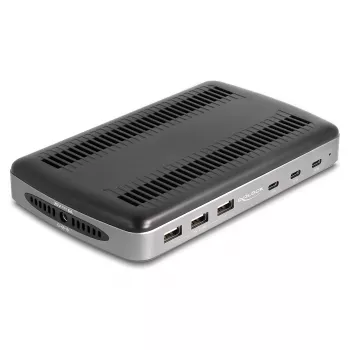 DeLOCK USB įkrovimo stotelė 3 x USB Type-C PD 3 x USB Type-A 112 W