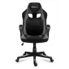 Huzaro FORCE 2.5 GREY MESH Žaidimų kėdė su tinkliniu sėdėjimu Juoda, Pilka