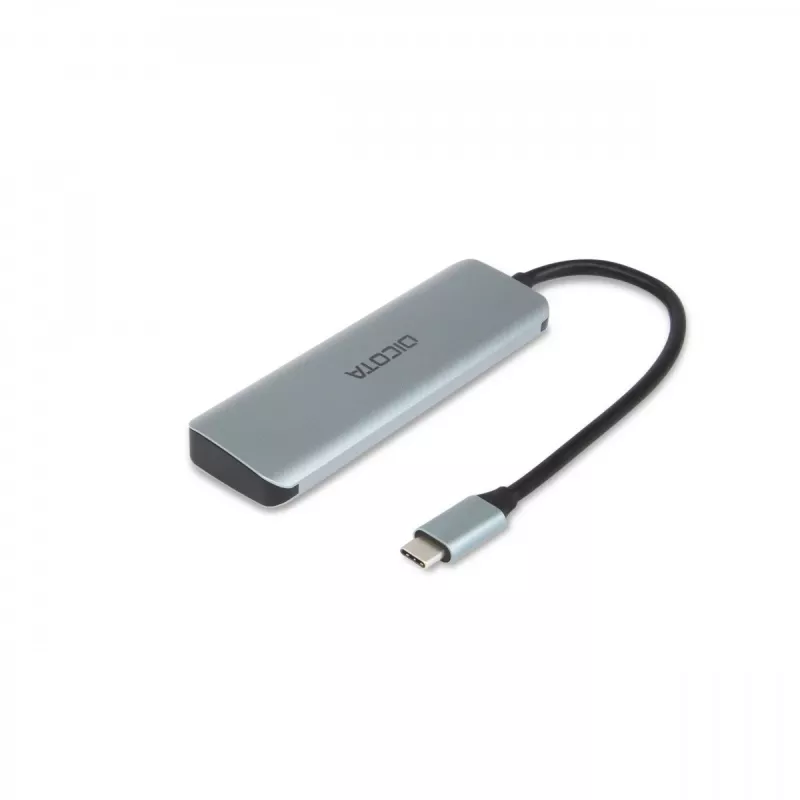 USB Type-C stotelė DICOTA D32061 10000 Mbit/s sidabrinė