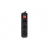 Prailginimo laidas Lanberg PS1-03F-0150-BK 1,5 m 3 AC lizdai vidaus juodas