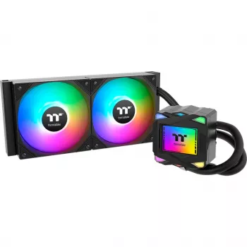 Thermaltake LA240 ARGB skysčio aušinimo rinkinys pagrindinei plokštei 12 cm juodas 1 vnt.