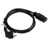 Maitinimo laidas CEE 7/7 - IEC 320 C19 16A VDE 1,8m juodas
