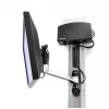 Ergotron LX HD sieninis laikiklis Swing Arm - tvirtinimo rinkinys (svyrančioji ranka, rankenėlė) televizoriui (pakreipimas ir pasukimas) - aliuminis - ekrano dydis: iki 106,7 cm (42 inch) - tvirtinimo detalės
