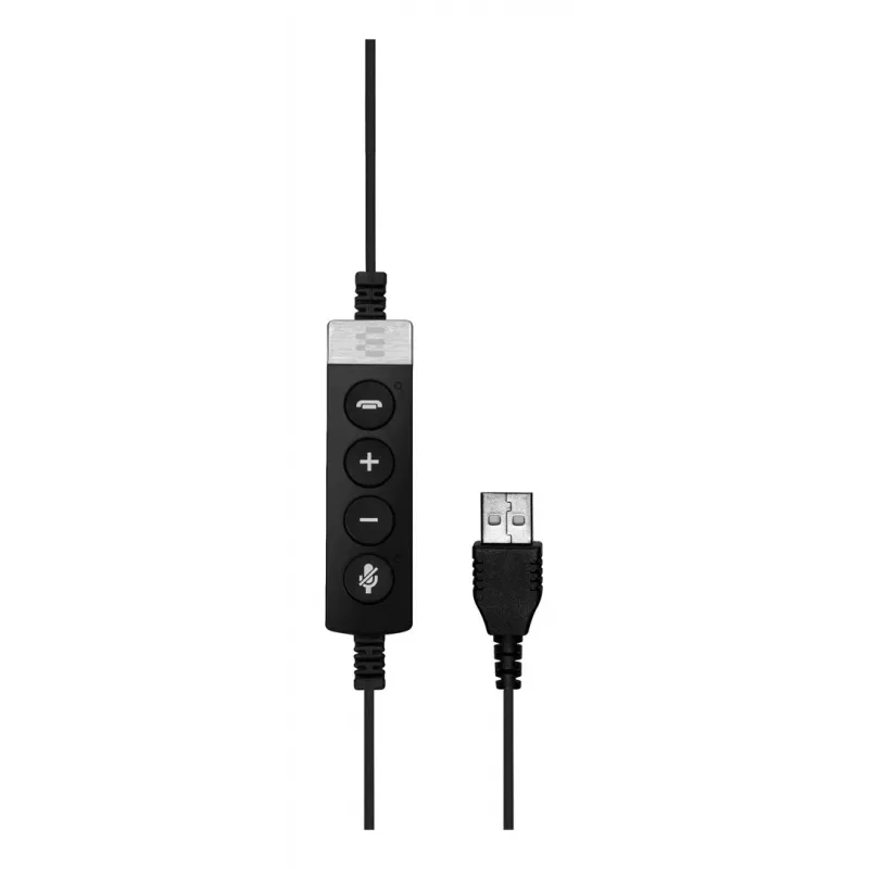 EPOS IMPACT SC 230 USB MS II Mono ausinės su USB-A jungtimi, linijiniu skambučių valdymu, sertifikuotos Microsoft (1000578)