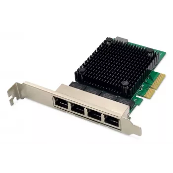 Digitus DN-10136 4 prievadų 2,5 Gigabit Ethernet tinklo plokštė PCI Express Realtek mikroschema