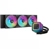 Vandens aušintuvas DeepCool LE360 V2 su 3x 120 mm ventiliatoriais, hidrodinaminiais guoliais, juodas, palaiko LGA1150/1151/1155/1200/1700/AM4/AM5