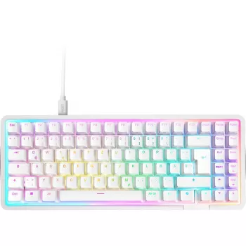 Klaviatūra žaidimams NZXT KB-101NW-DE Function Elite MiniTKL, belaidė, magnetiniai jungikliai, balta