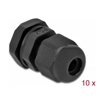 Kabelio įvadas DeLOCK 60192 juodas plastikinis 10 vnt.