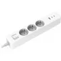 Maitinimo blokas Xiaomi BHR07UKEU – 3 kištukiniai lizdai CEE 7/4 (Schuko), 250 V, 1,4 m laidas, balta