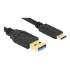 Delock SuperSpeed USB 3.2 Gen 1 USB-A–USB-C kabelis, 2 m, juodos spalvos