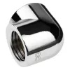 Alphacool 17589 Žalvarinis Chromuotas 19.7mm L formos jungtis G1/4 inch