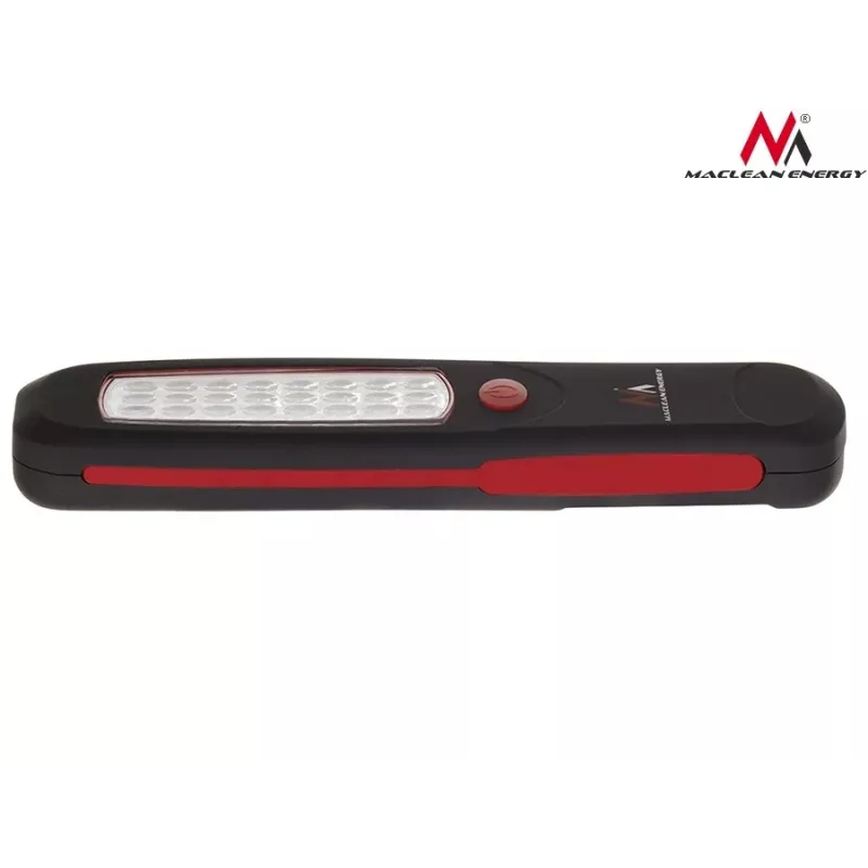 Dirbtuvinė lempa MACLEAN MCE03 — 24 LED, magnetinis pagrindas ir kabliukas, maitinama baterijomis (3×AAA)