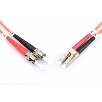 Fiber optinis kelių režimų jungiamasis laidas LC–ST 10 m OM2 I-VH