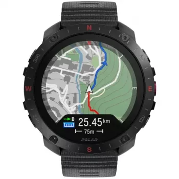 Polar Grit X2 Pro 3,53 cm (1,39) AMOLED skaitmeninis 454 x 454 pikseliai jutiklinis ekranas juodas GPS