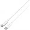 4smarts USB-C / USB-C Silicone-Cable High Flex 60W 1,5m Baltas
