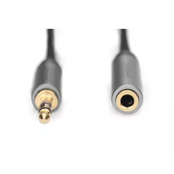 Digitus Audio ilginimo kabelis 3,5 mm lizdas – 3,5 mm kištukas 1,8 m juodas