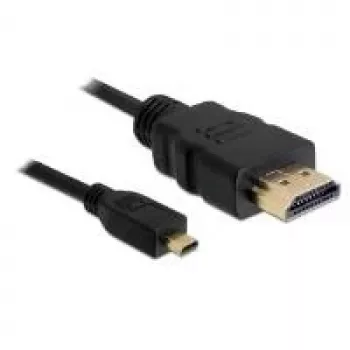 HDMI kabelis DeLOCK 2 m A tipo jungtis į D tipo juodas