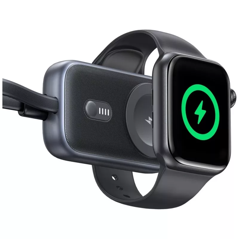 Usams CD245 2v1 indukcinis kroviklis Apple Watch su 1200mAh powerbanku ir USB-C laidu