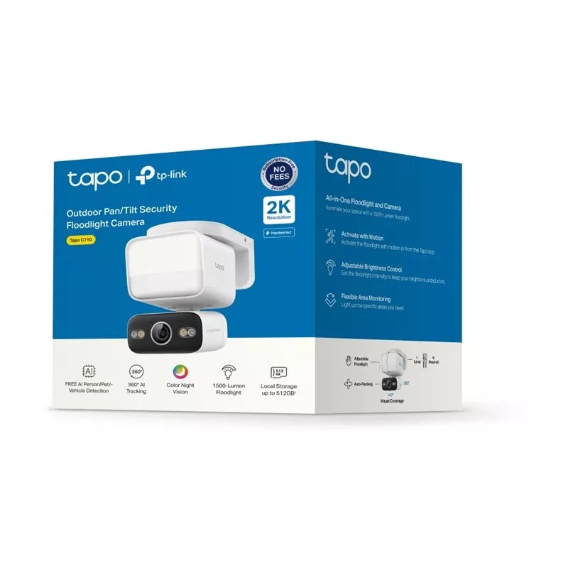 TP-Link Tapo C710 lauko prožektorinė PTZ apsaugos kamera