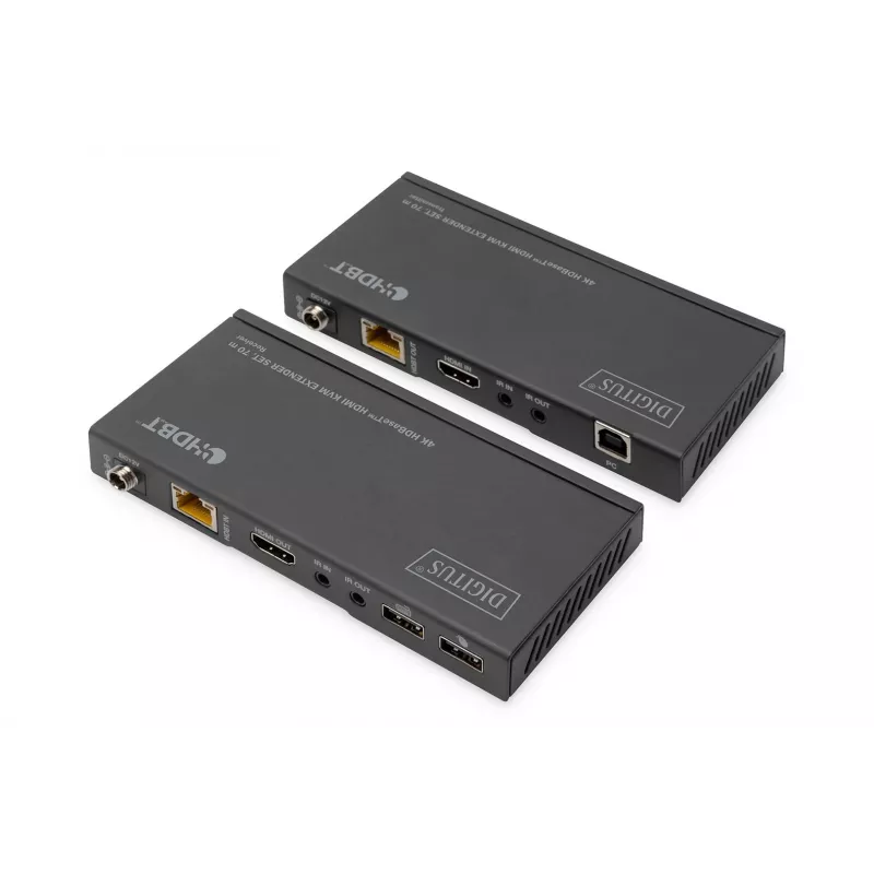 KVM prailgintuvo rinkinys Digitus 4K HDBaseT HDMI 70 m laidinis