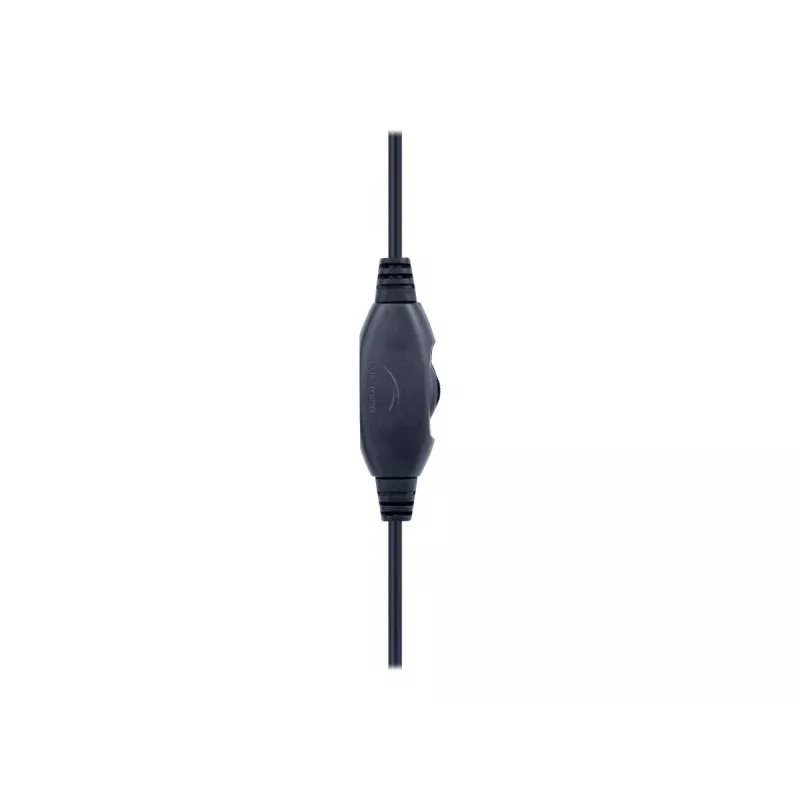 Laidinės žaidimų ausinės GEMBIRD GHS-05-B, uždengiančios ausis, 20–20000 Hz, 2 m laidas, 250 g, juoda/mėlyna