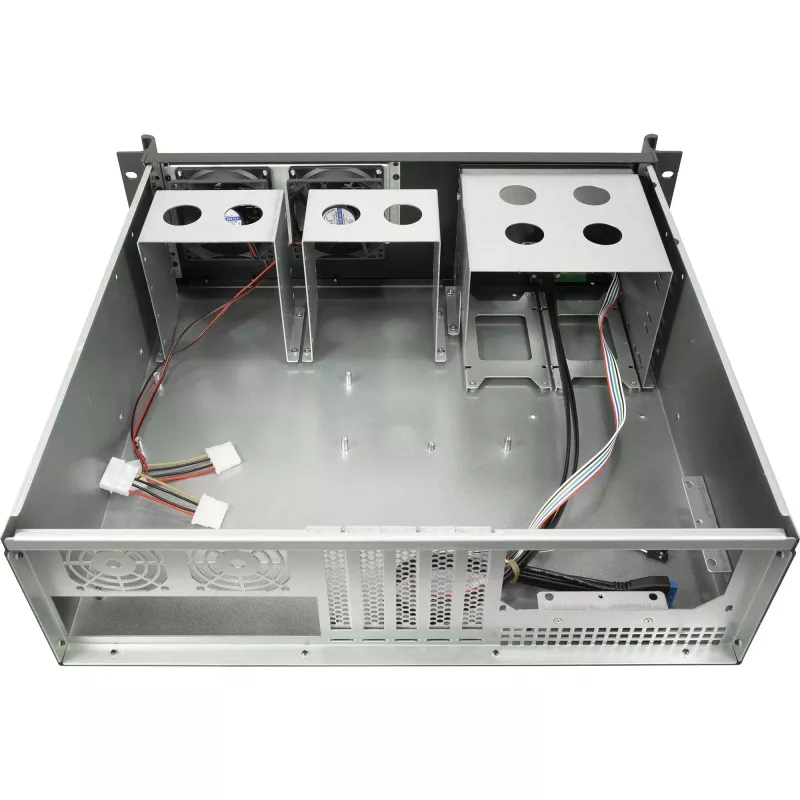Stovo korpusas Inter-Tech 3U-K-340L Juodas ATX 60mm Ventiliatoriai