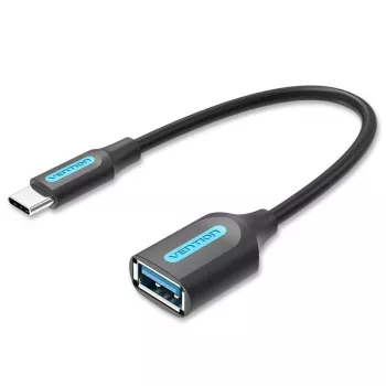 Vention USB 3.1 (Gen 1) C tipo vyriškas į A tipo moterišką OTG laidas 0,15 m, juodas, PVC
