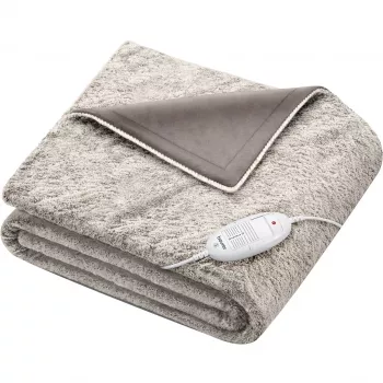 Šildoma antklodė Beurer HD 75 Cosy Nordic, 130 x 180 cm, pilka