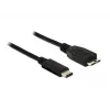 USB laidas DeLOCK 1 m USB 3.1 / USB 3.2 Gen 2 USB-C – Micro-USB B juodas