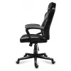 Huzaro FORCE 2.5 GREY MESH Žaidimų kėdė su tinkliniu sėdėjimu Juoda, Pilka