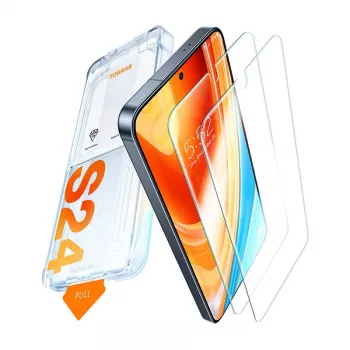 Grūdintas stiklas Torras Samsung S24+ — 9H kietumas, apsauga nuo įbrėžimų