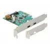 PCIe kortelė DeLOCK 90397, USB 3.2 Gen 1, 2 prievadai, Low Profile