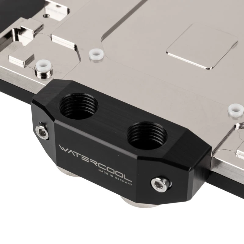 Vandens aušintuvas Heatkiller IV pilnas GPU blokas Radeon RX 5700 XT – Acetal viršus su nikeliuotu variniu pagrindu