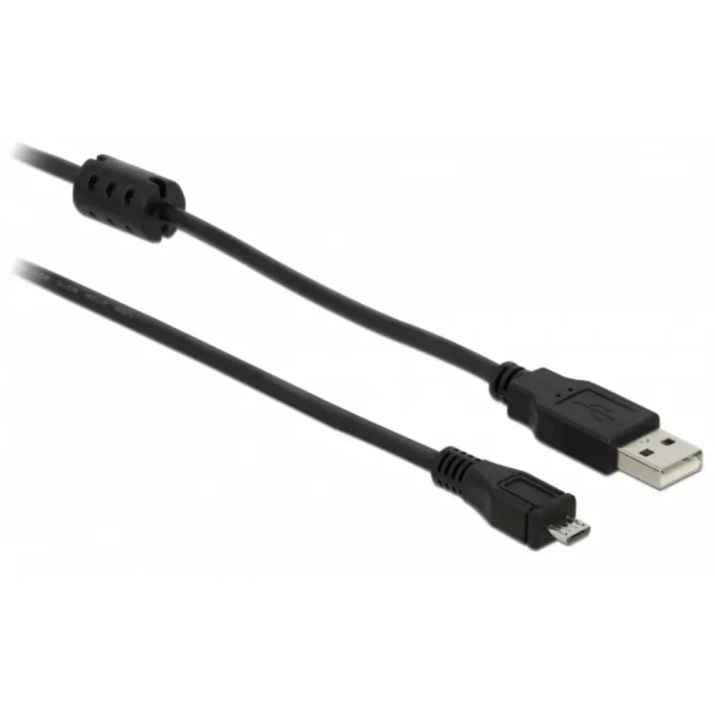 USB kabelis DeLOCK 82335 USB 2.0 2 m USB A – Micro-USB B juodas