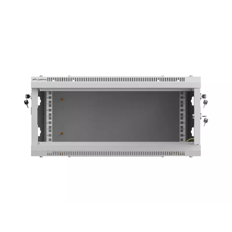 Pakraštinis 19 colių montavimo spintas LANBERG WF01-6404-00S 4U 600×450 mm, pilkas
